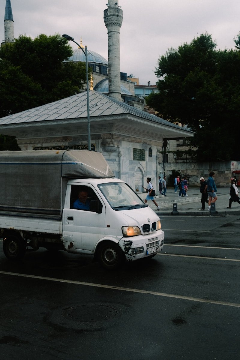 a truck on the street